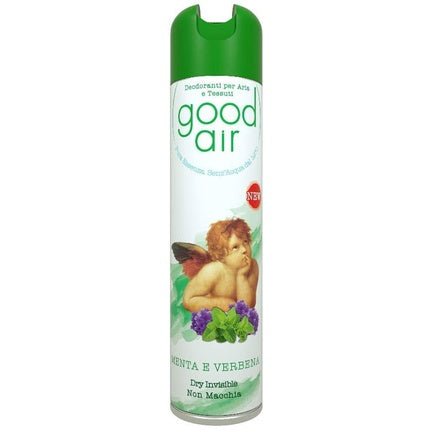 Deodorant Spray Ebano Good Air cu Menta și Verbena, Alb, 200 ml