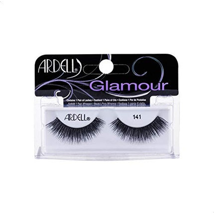 Gene False Ardell Glamour #141, Negru, cu Liniuță Adezivă