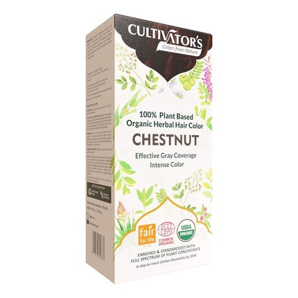 Vopsea de Păr, Cultivator's, Chestnut, Organic