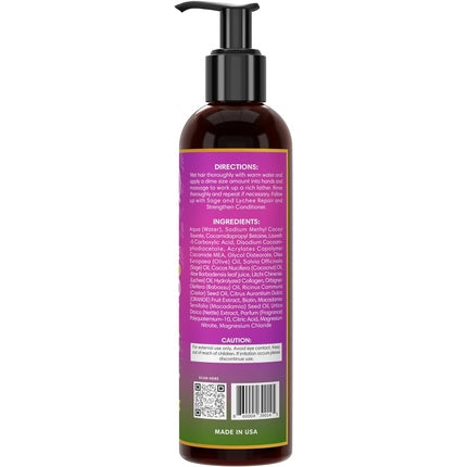 Șampon Blaq Luxury Sage & Lychee, cu Biotină și Urzică, Fără Sulfat, 340g