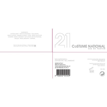 Parfum Costume National 21, Eau de Parfum, 50ml