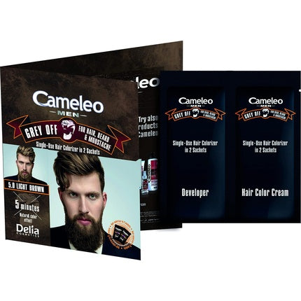 Cameleo Men Hair Dye Dark Brown Single-Use Colorizer - Pack of 2