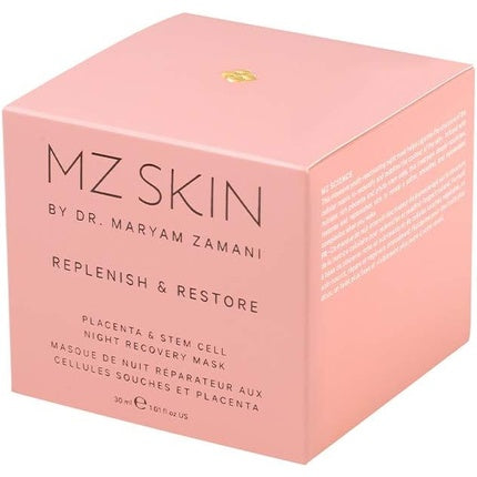 Mască facială de noapte Mz Skin Replenish & Restore Placenta & Stem Cell