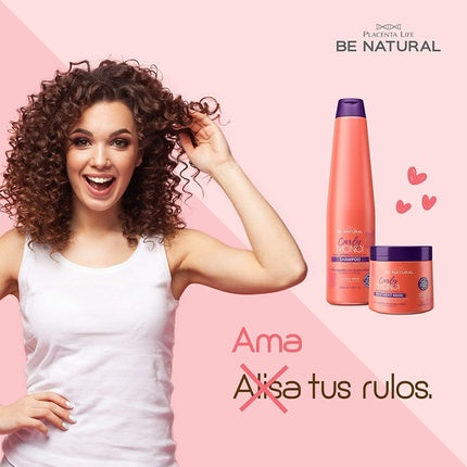 Masca Par, Be Natural, Curly Monoi, 350g, portocaliu/mov