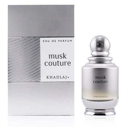 Eau De Parfum Khadlaj Musk Couture, 30 ml, argintiu