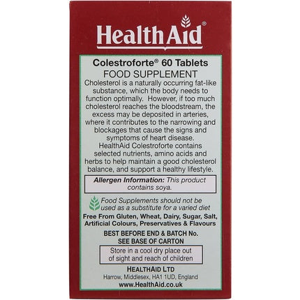 Supliment, HealthAid, Colestroforte, 60 tablete