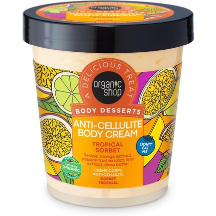 Cremă de corp Organic Shop, anti-celulitic, 450ml