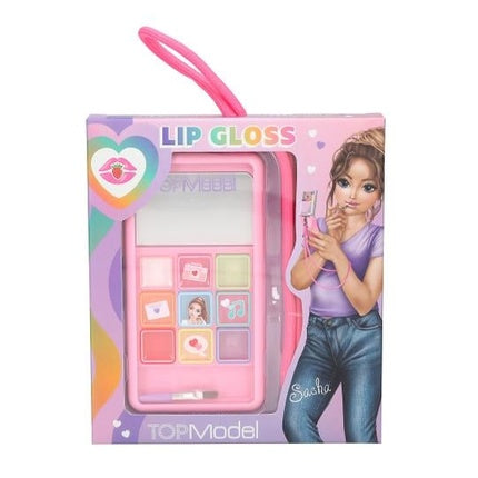 Topmodel Lip Gloss Smartphone For Hanging Beauty And Me, roz, set cosmetice pentru copii