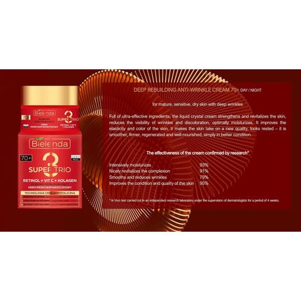 Cremă față, Bielenda, Super Trio Retinol Vitamina C Colagen, 50ml
