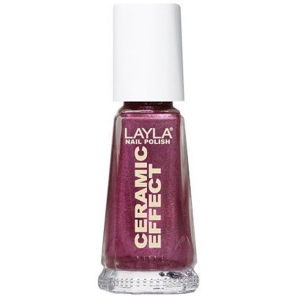Layla Ceramic Effect Nail Polish, Fuchsia 001L, 8.5ml