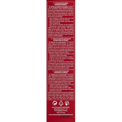 Vopsea de păr, Schwarzkopf Igora, cremă permanenta, roșu 60ml