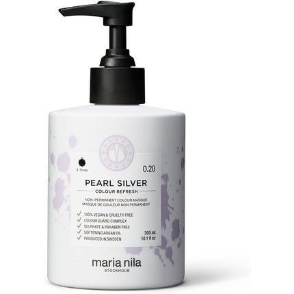 Masca pentru păr, Maria Nila, Colour Refresh Pearl Silver, 300ml