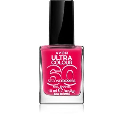 Lac de unghii Avon Ultra Colour 60 Second Express 10 ml, roz vibrant