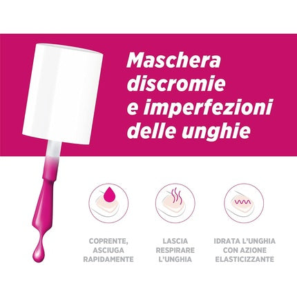 Lac de unghii, Dermovitamina, Micoblock 3 in 1, fuchsia