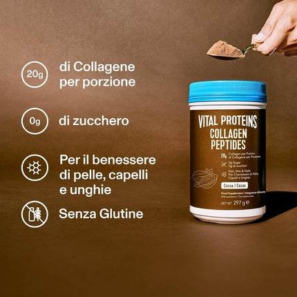 Supliment Pulbere, Vital Proteins, Collagen Peptides, cacao