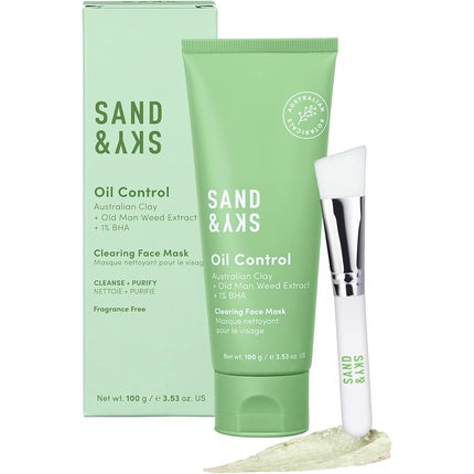 Masca pentru ten, Sand & Sky, Oil Control, verde