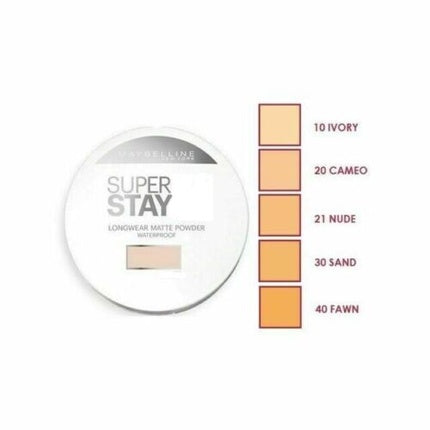 Fond de ten pudră, Maybelline, Superstay, waterproof, cameo