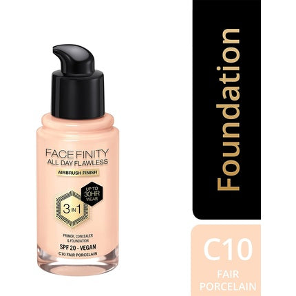 Fond de ten, Max Factor, Facefinity 3-in-1, Porțelan deschis