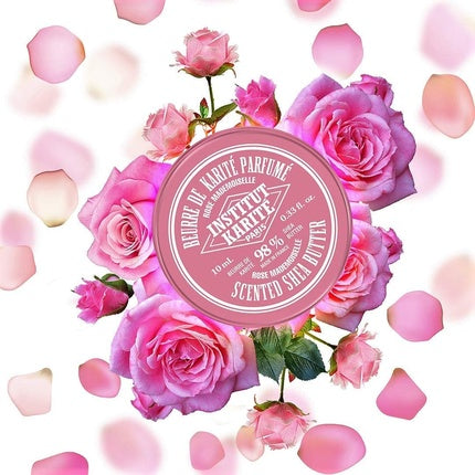 Unt de corp Institut Karite Paris, Rose Mademoiselle, 10ml, roz