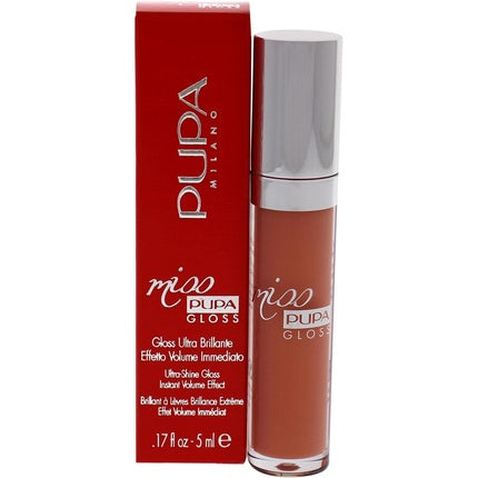 Lip Gloss Pupa Milano Miss No.201, Tender Apricot, 5ml