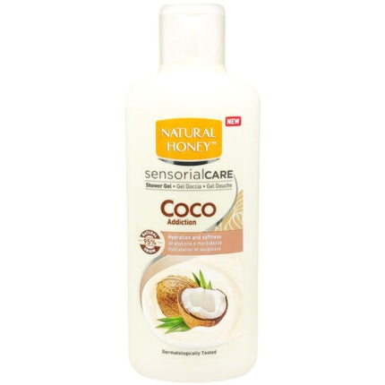 Gel de duș Natural Honey Coco Addiction, 650ml, alb