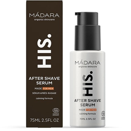 Serum post-barbierit Mádara, His Aftershave Serum, calmant, 75 ml