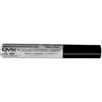 NYX Professional Makeup Liquid Crystal Liner Crystal Silver, 5 ml