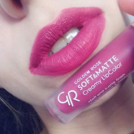 Lipstick lichid Golden Rose - Finisaj Soft Matte Creamy Lipcolor, nuanța 112