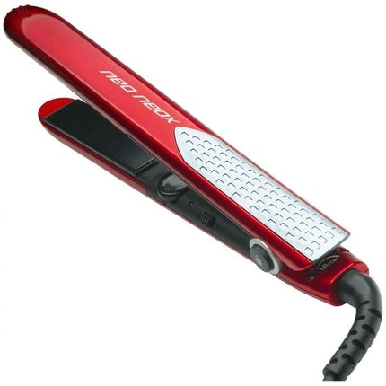 Placă de îndreptat părul, Sinelco France, Neoneox, roșie/argintie, 40W
