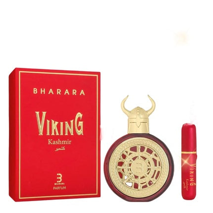 Parfum Bharara Viking Kashmir, Eau de Parfum, 100 ml, ambalaj roșu-gold