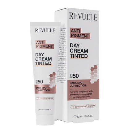 Cremă de zi colorată Revuele Anti Pigment SPF 50, 40ml