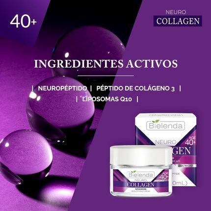 Cremă față, Bielenda, Neuro Collagen, pentru riduri fixe