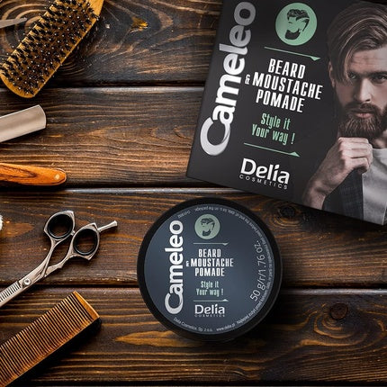 Pomadă barbă Cameleo Men, cu unt de shea și ulei de argan, 50ml