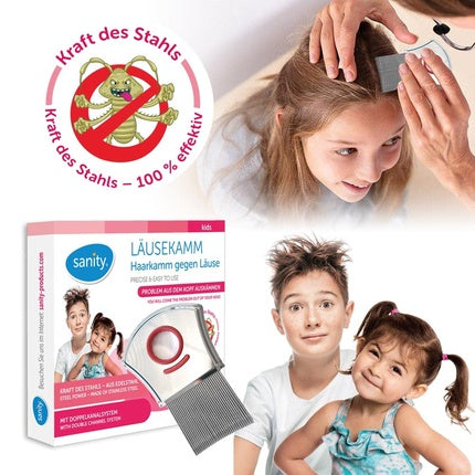 Lice Comb Hair Comb Against Lice, Sanity, model 50234177, metal, culoare argintie
