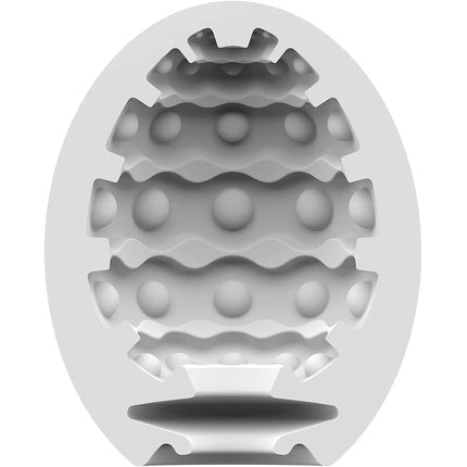 Masturbator Satisfyer Egg, textura hidro-activă, 3 buc