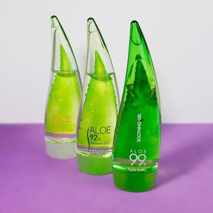 Gel de duș, Holika Holika, Aloe 92%, verde, 8.5 oz
