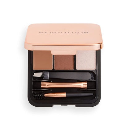 Kit sprancene, Makeup Revolution, Brow Sculpt, maro