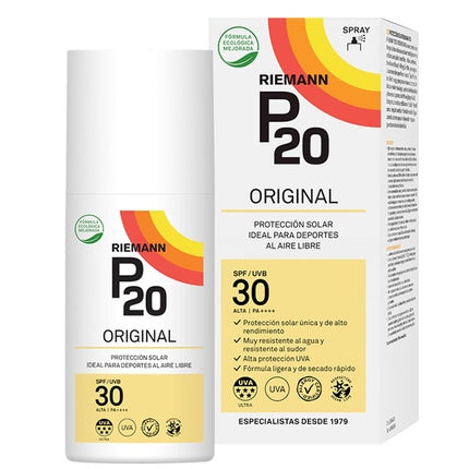 Riemann P20 Spray de Protecție Solară SPF30, Alb