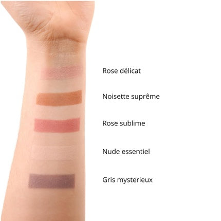 Paleta de ochi Tleclerc Matte Intense Longlasting Eyeshadow Hazelnut Brown Supreme, culoare maro nucă, textură mată