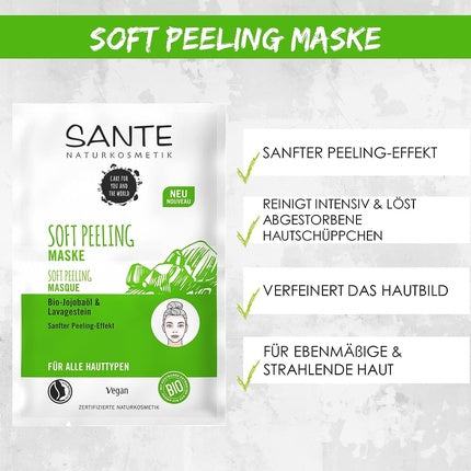 Masca purificatoare, Sante Naturkosmetik, bio, ulei jojoba organic