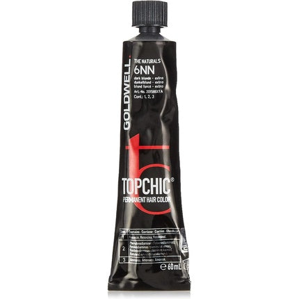 Vopsea de păr, Goldwell, Topchic 6Nn, Blond Închis Extra