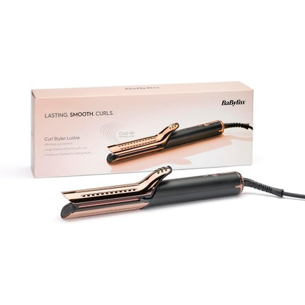 Babyliss Curl Styler Lustre Hair Curler Ceramic Titanium, 38mm, negru