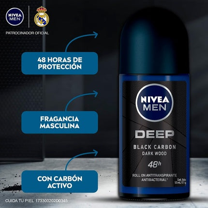 Deodorant roll-on, Nivea, Men Deep, 50ml