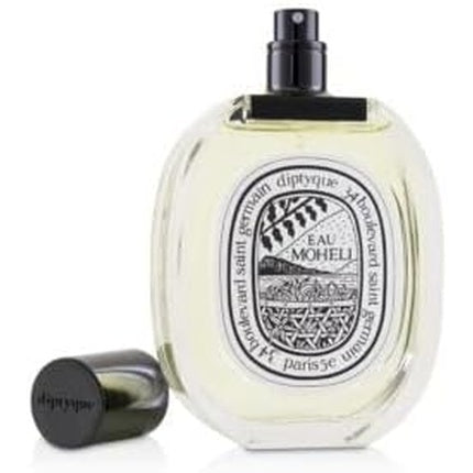 Perfum Diptyque Eau Moheli, 100ml, sticlă transparentă, capac negru