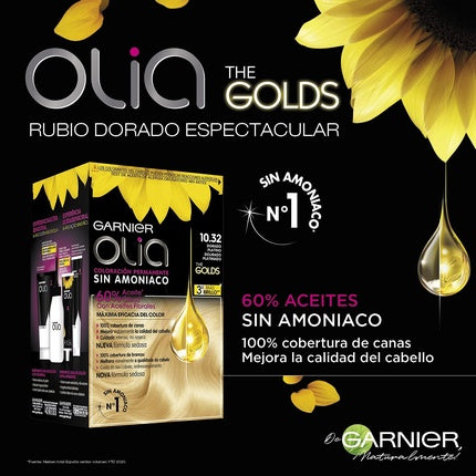 Vopsea de păr Garnier Olia N.10.32, Blond Platino, 83ml