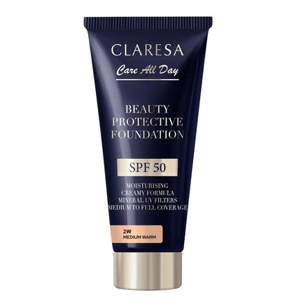 Fundație Claresa Beauty Protective, SPF50, Hidratare, Medium Warm, 30ml