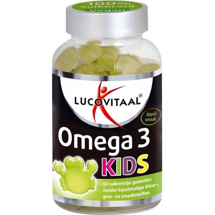 Gumii Omega 3 Kids, Lucovitaal, 60 buc, gust de măr