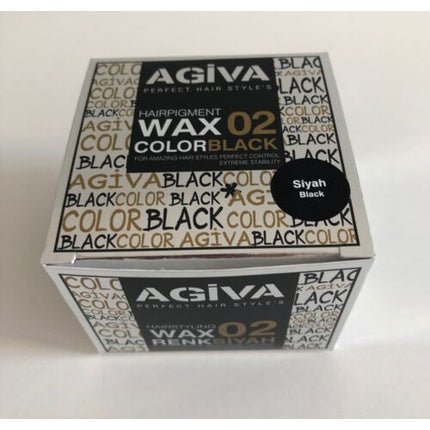 Ceara de păr Agiva, Color Wax 02, negru