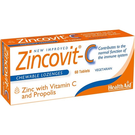 Supliment alimentar, HealthAid Zincovit C, 60 tablete