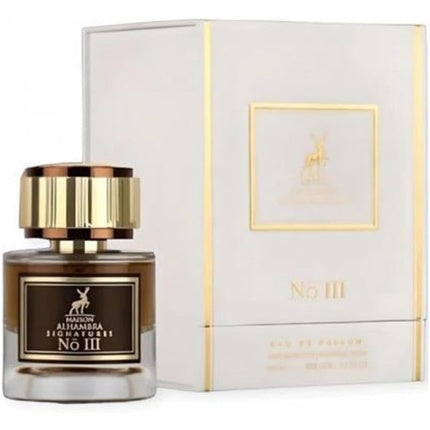 Parfum Maison Alhambra, Signatures No. III, 50 ml, EDP, sticlă maro cu capac auriu